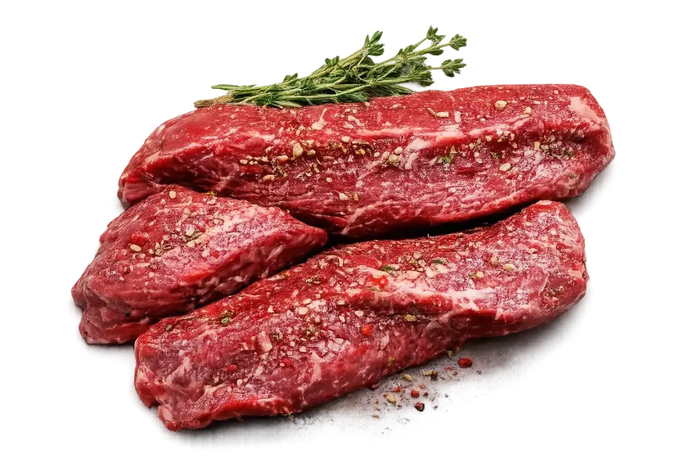 Premium cuts, processed and marinated
